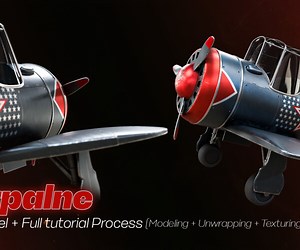 ArtStation - Airplane / 3D Model   Full Tutorial Process | Tutorials