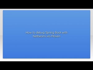 How to debug Spring Boot with Netbeans via Maven