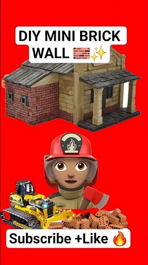 🏗️ Mini Bricks Wall Building Construction 🧱 DIY