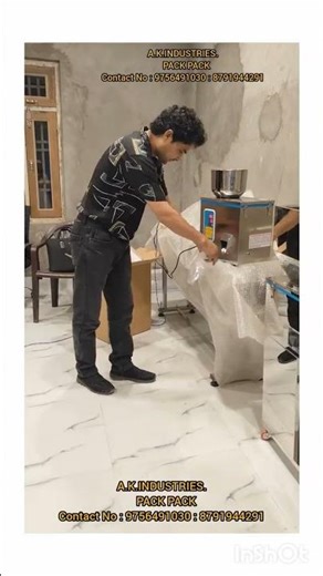 Semi Automatic : Mini Granule Weigh filler Machine - 2gm to 99gm. #granulepacking
