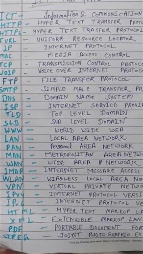 ict full forms👉👉👉.......#study #english #netjrfenglishliterature #preparation subscribe for more....