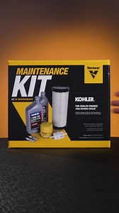 Think inside the box. With engine maintenance kits, you’ll unbox everything you need for regular service. Ask your local Vermeer dealer for more information. | Vermeer Infrastructure
