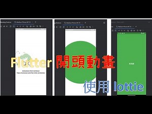 flutter animation 教學 播放動畫 使用 lottie 套件 線上 課程