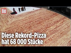 Pizza Hut stellt absolut verrückten Weltrekord auf | Größte Pizza der Welt