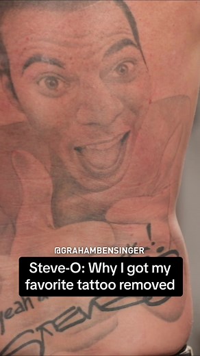 Steve-O shows off his tats and explains why he got his favorite one removed #steveo #jackass #tattoo #inked