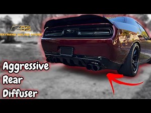 2015-Up Dodge Challenger SRT Track Package Rear Diffuser Installation EOS ft. ‪@ShunsTV‬