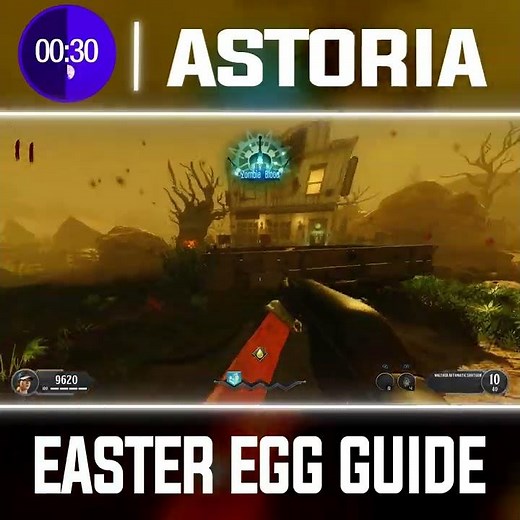 60 Second Guides | "ASTORIA" MAIN EASTER EGG GUIDE! (BO3 CUSTOM ZOMBIES)