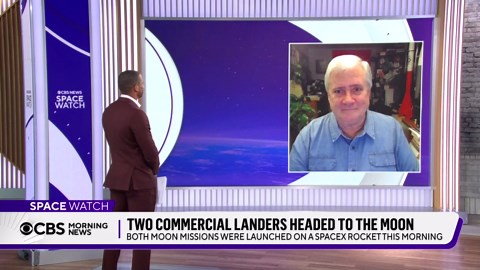 2 commercial landers launched for the moon on SpaceX rocket