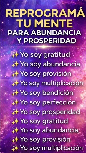 PROSPERITY: YOU WERE TRAINED TO THINK ABOUT SCARCITY... REPEAT THIS AND BREAK IT