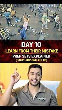 Prep Sets Explained 🤝 #day10 #shorts #ytshorts #gym #workout #creatine #diet #fitness #warmup
