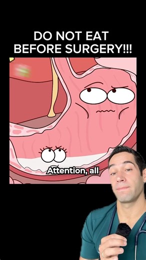 Why you CAN’T eat before surgery!