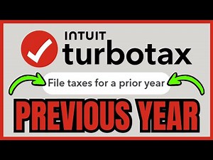 How To FILE Previous Year's TAX RETURN On TurboTax (QUICK & EASY) 2026