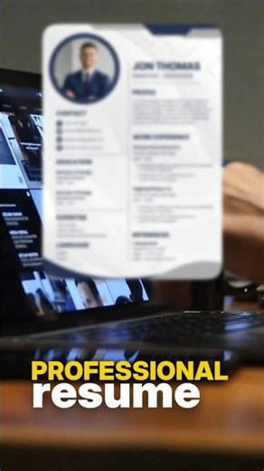 I Made This Resume in 30 Seconds Using AI! 🤯#shorts