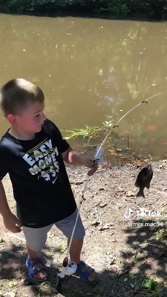 He’s all boy!!!! #livingmybestlife #livinglife #funny #funnykids #HolidayOREOke #viral #kidtok #fisherman #fishinglife #fishing