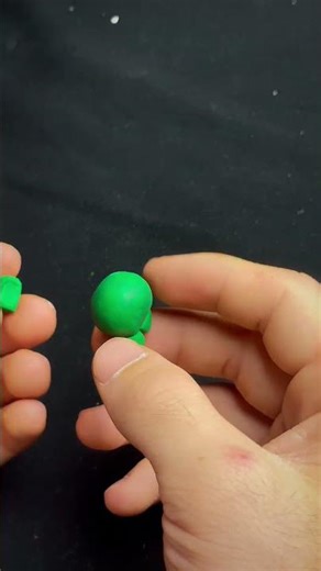 I Made Om Nom from Cut the Rope with Clay! 🍬#clay #plasticine #shorts