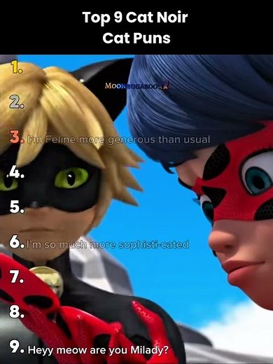 Top 9 Cat Noir Miraculous Cat Puns #miraculousladybug #catnoir #puns