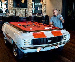 Pool Table : 1969 Mario Andretti Signature Camaro Pace Car Billiard Table - Etsy UK