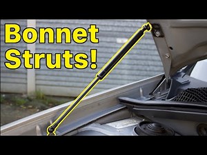 Subaru bonnet strut install