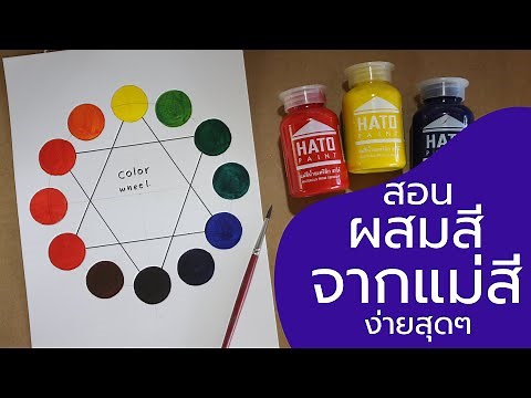 Teaching how to mix colors from 3 primary colors