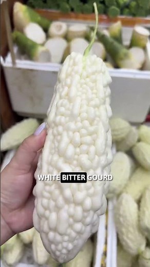 🌟 White Bitter Gourd: The Rare Sweet Superfood! 🍈 #facts #fruit #shorts