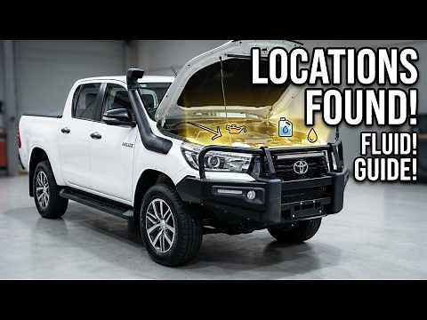 Toyota Hilux & Fortuner Fluid Locations, Engine Oil, Coolant, Washer, Brake & Steering Fluid!