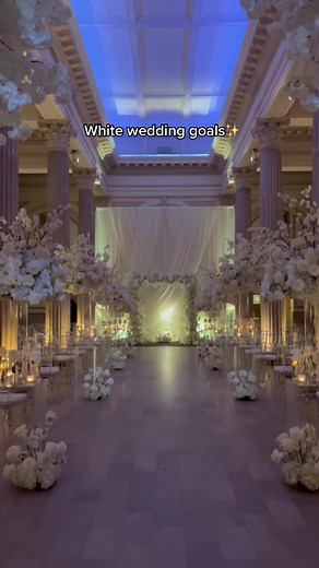 Magical White Wedding Ceremony Decor Ideas