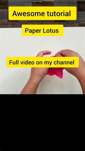 DIY- paper Lotus - awesome tutorial