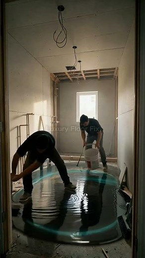 This Bathroom Floor Transformation Will Blow Your Mind 😳 | Epoxy Flooring
