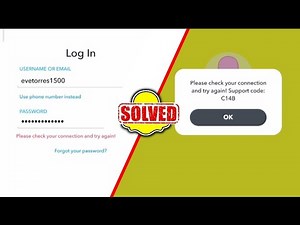 FIX Check Your Connection And Try Again On Snapchat || Snapchat Log In issue