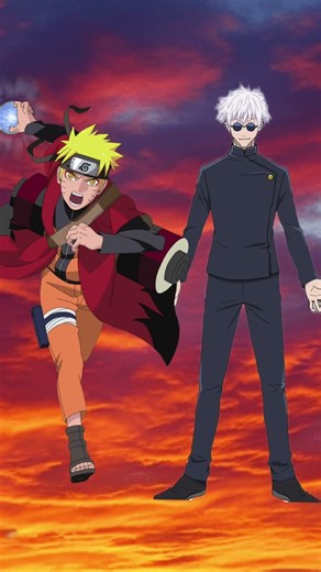 Naruto Uzumaki vs Gojo Satoru #war #anime #shortfeed #powerscaleing #naruto #battle.