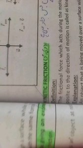 Definition and Explanation of Kinetic FrictionDefinition:The... | Filo