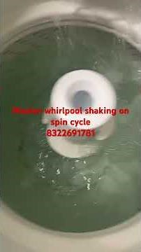 Washer whirlpool shaking on spin cycle