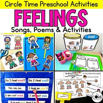 Feelings and Emotions Circle Time PreK Activities, Preschool Emotion Visuals
