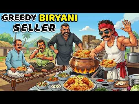 Greedy Biryani Seller Exposed | Learn English | English Stories | English Animated Stories | Cartoon