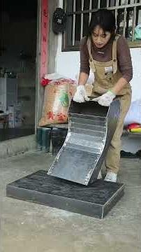 A Talented Girl Diys A Barbecue Stove, Turning Waste Into Treasure#automobile #repair #machine