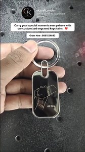 Customized Metal Keychain - Turn Your Memories Into a Premium Keychain ❤️