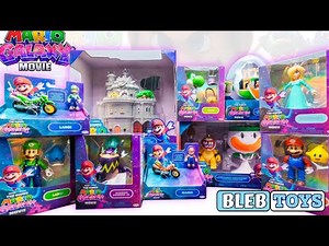Super Mario Galaxy The Movie Toy Collection ASMR unboxing | Bowsers Castle | Yoshis egg | clown car
