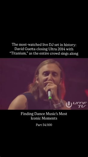 Electronic Dance Music | The most-watched live DJ set in history, David Guetta closing Ultra Music Festival 2014 in Miami with Titanium, as 80k+ fans sing every... | Instagram