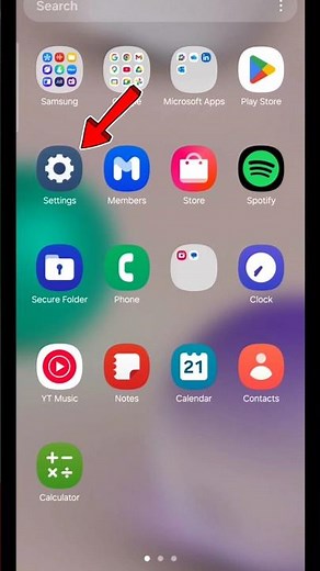 Samsung app Lock settings #smartphone