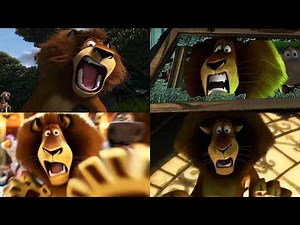 All Madagascar: Alex Lion Scream Compilation