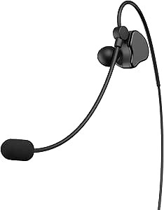 Referee Headset Earphone with Mic Professional 1pc Newly Designed 3.5mm Jack V6 V4 FBIM Football Soccer Coach Judger Arbitration Earhook Earpiece(1PC L Earpiece)