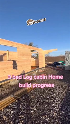 3 Bed Log Cabin Home Build Progress