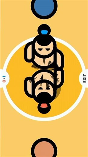 playing sumo game with my brother.