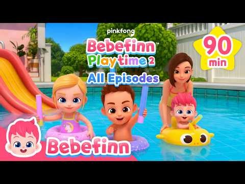 [FULL] Bebefinn Playtime 2 All Episodes! 🔫 Splish Splash! 💦 Water Gun Fight!｜Bebefinn Nursery Rhymes