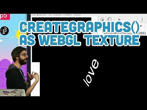 18.6: createGraphics() as WebGL Texture - WebGL and p5.js Tutorial