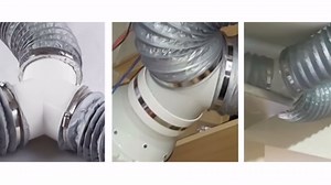 Duct Reducer, PVC Duct Adapter, PVC Reducer Duct Increaser/Reducer, With 2PCS Hose Clamps, Adaptive Ventilation System (6 to 4 Inch)