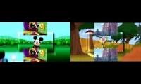 Mix of 2 videos from youtube : mickey mouse vs nature cat scans
