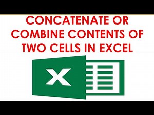 Concatenate Function in Excel | Two cell values combined to one | How to use concatenate function?