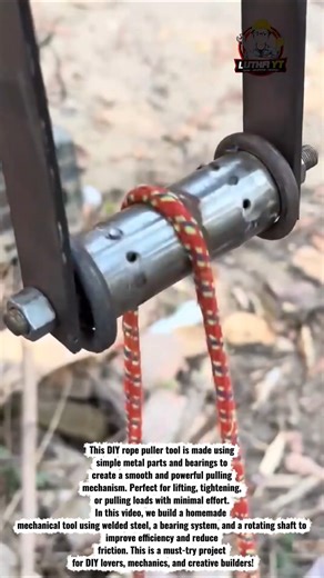 DIY Rope Puller Tool Using Bearings | Genius Homemade Mechanical Tool