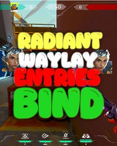Best Radiant WAYLAY ENTRIES on Bind 🏜️ #valorant #valoranttips #radiant #bind #fyp